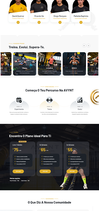 AVYNT Arena – Fitness & Hybrid Training Website