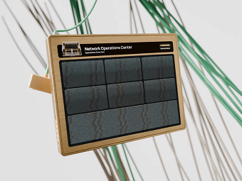 Network Operations Center Dashboard UI Animation