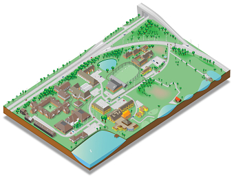 Wyboston Site Map