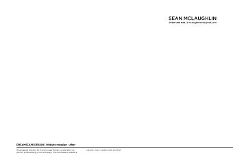 Sean Mclaughlin Portfolio