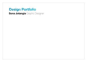 Sona Jotangia Portfolio