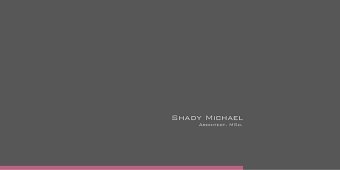 Shady Michael Portfolio 1