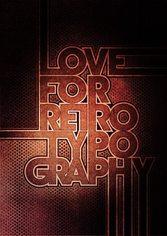 Love for retro typography