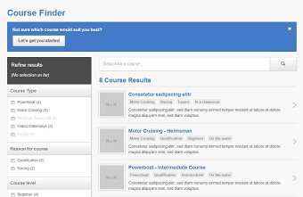 Responsive directory with Faceted search filter