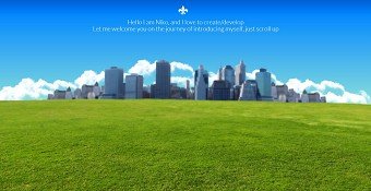 My new personal website - Parallax