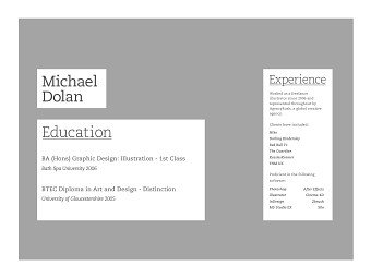 Michael Dolan - Portfolio