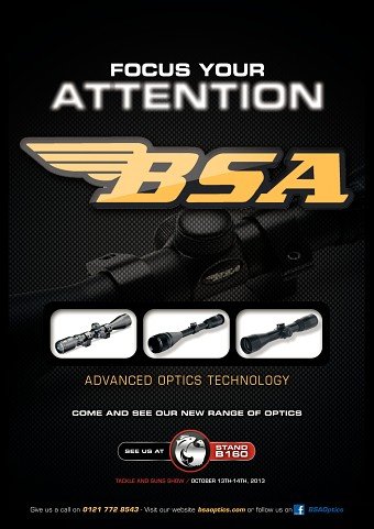 BSA Optics Show Guide Full Page Advert