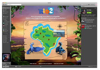 Spotify Ad Page - Rio 2 Animation movie (France)