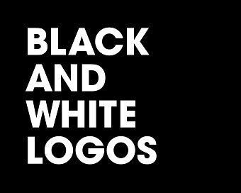 Black and white logos
