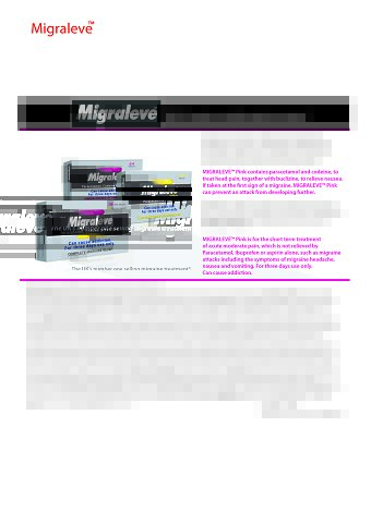 Migraleve Alliance Advert