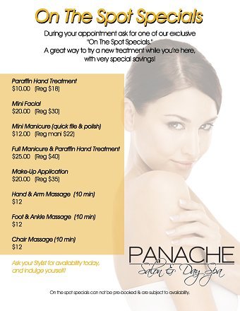 Panache Salon & Day Spa Printed Ads