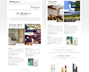 Marketing emails for Space NK