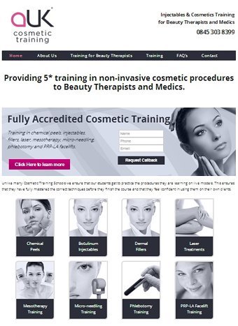 Website Copy - Cosmetic Training for Beauty Therapists