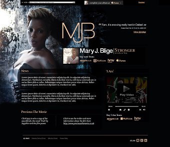 Artist webpages