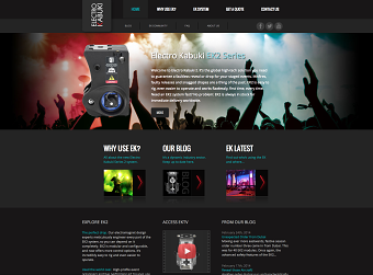 Electro Kabuki microsite