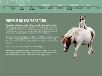 Portfolio Site for Bill Santry