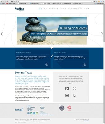 Sterling Trust - Online redesign