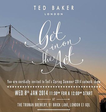 Ted Baker SS14 – Get In On The Act!