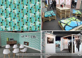 Textiles and Surface Design for the Medical Research Council, UK
