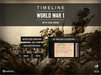 Timeline: World War 1 – iPad History App