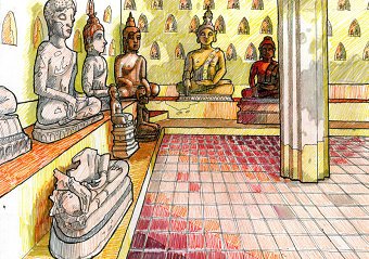 Travel sketches from South East Asia