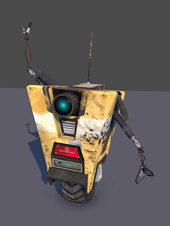 Claptrap, videogame character from Borderlands