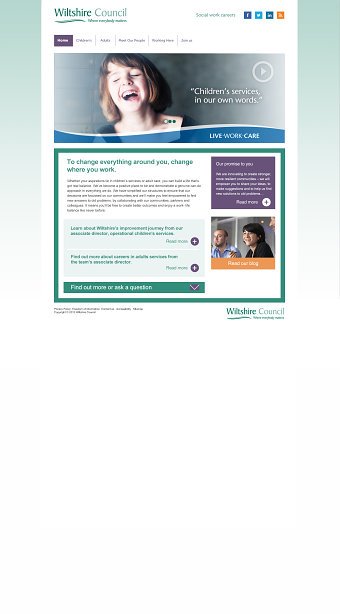 Social Work Careers Site Accessibility Scheme