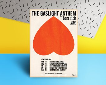 The Gaslight Anthem Tour Poster