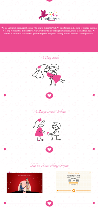 Wedding Web Design Service Website