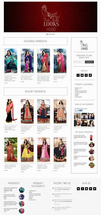 PoshBollyLooks E-Commerce Site