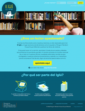 Survey / market research website for avid readers