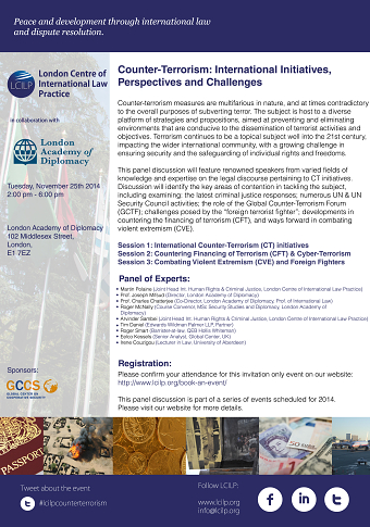 Counter-Terrorism Conference Flyer