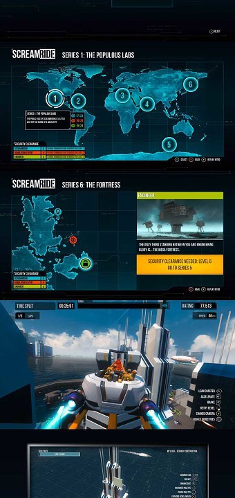 Screamride Ingame UI design