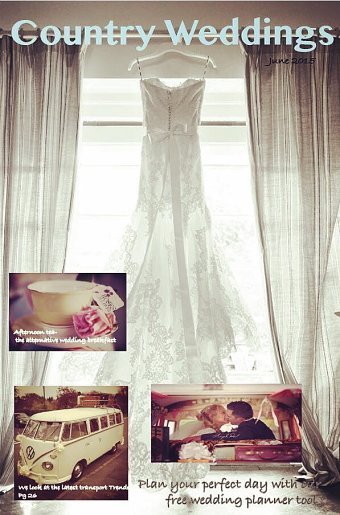 Country wedding-magazine cover ( project)
