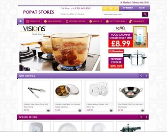 Ecommerce Website and Digital Marketing for Popat Stores