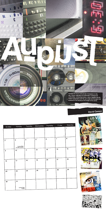 Graphic Designer's Calendar