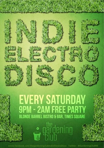 Gardening Club Dj Night Poster