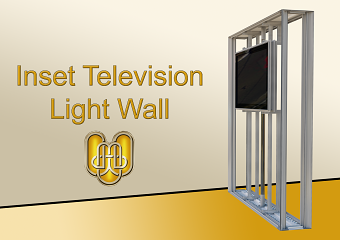 Light Wall with inset Television
