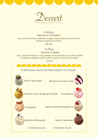 Menu redesign