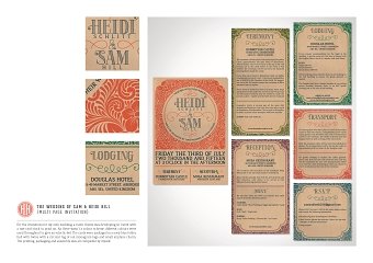 The Wedding of Sam & Heidi Hill {Multi Page Invitation