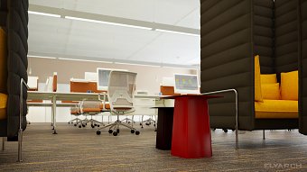 Open plan office