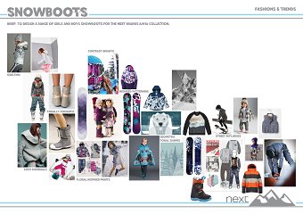Next branded children's snowboots