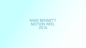 Motion Graphics and 3D Show Reel