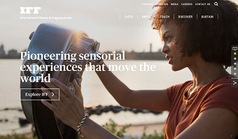 International Flavors and Fragrances corporate webiste and interactive map