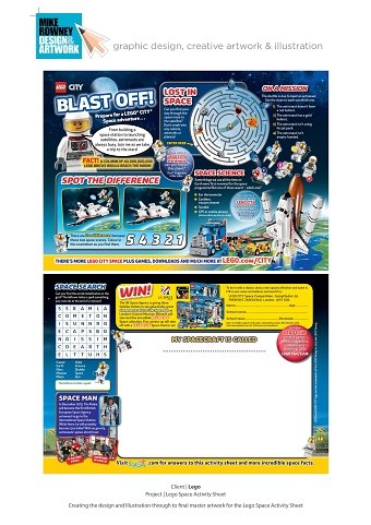 Lego Kids Activity Sheet 2016