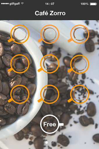Coffee rewards app