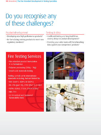 ITRI brochure "The Fire Retardant Development"