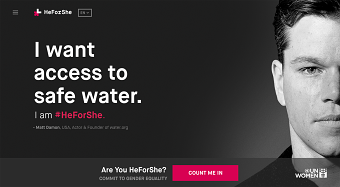 HeForShe Website Design