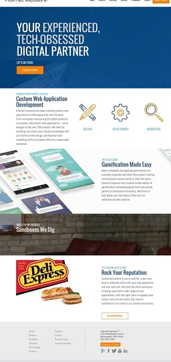 Internet Exposure -- Website Redesign