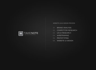 TakeNote - Website [UX/UI design]